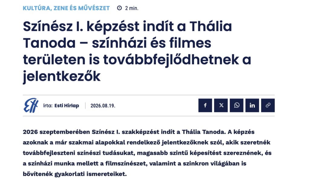 Thália Tanoda Budapest - Személyi edzés, 13. kerület (2)