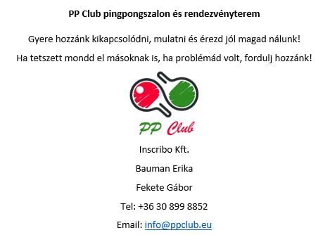 PP Club - Pingpong- és Rendezvényterem - Tennis, District 8